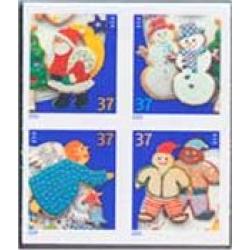 #3960a Holiday Cookies, Block of Four from Vending Book