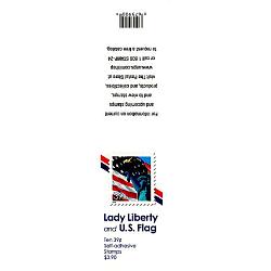 #3978a Flag & Lady Liberty, Convertible Book of Ten