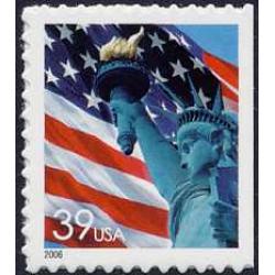 #3978av Flag & Lady Liberty, Single from Convertible Book of Ten