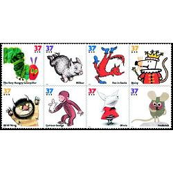 #3994a Favorite Children's Book Illustrations (Animals), Block of 8