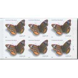 #4001d Common Buckeye Butterfly, Vending Booklet Pane of Six