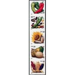 #4007a Crops of The Americas, Coil Strip of Five