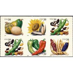 #4017d Crops of The Americas, Pane of Six from Vending Booklet