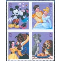 #4025-28 The Art of Disney: Romance - Set of four Singles