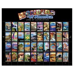 #4072a Wonders of America, Pane of 40