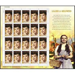#4077 Judy Garland, Legends of Hollywood, Souvenir Sheet of 20