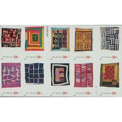 #4098a Quilts of Gee's Bend, Block of 10, #4089-4098, American Treasures Series