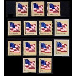 #4129-35 & #4186-91 American Flag, Complete Set of 13