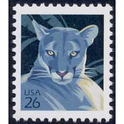 #4137 Florida Panther, Single from Water-activated Sheet of 100