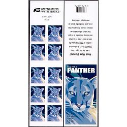 #4142a Florida Panther, Convertible Booklet Pane of Ten