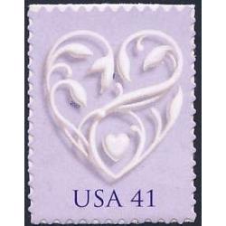 #4151 Wedding, Silver Heart (41¢)