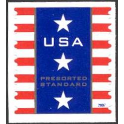 #4158 Patriotic Banner Presort Coil (10¢) (Sennett Printing)