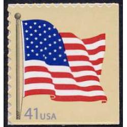 #4191 American Flag, Single from Convertible Booklet of 20, Sennett