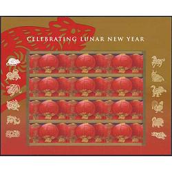 #4221a 41¢ Lunar New Year Series, Souvenir Sheet