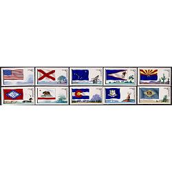 #4273-82 Flags of our Nation, Set of Ten Singles (1st of 6)