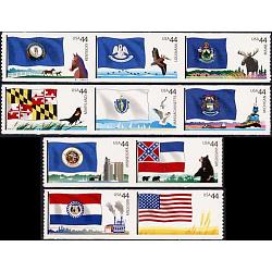 #4293-95, 4296-98, 4299-4300, 4301-02, Flags of Our Nation,  Lighthouse Format (3rd of 6)