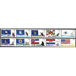 #4297a & 4302a Flags of our Nation, Two Strips of Five (3rd of 6)