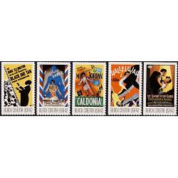 #4336-40 Vintage Black Cinema, Set of Five Single Stamps