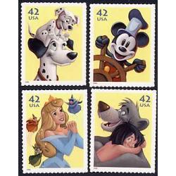 #4342-45 The Art of Disney: Imagination, Set of Four Single Stamps