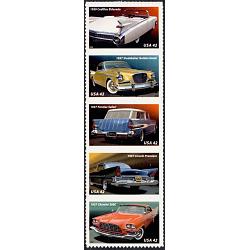 #4357a Tailfins & Chrome, Strip of Five