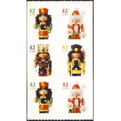#4367c Holiday Nutcrackers, Booklet Pane of Six from Vending Book