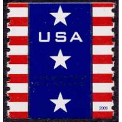 #4385 Patriotic Banner 2009 Presort Coil (10¢) (Sennett Printing)