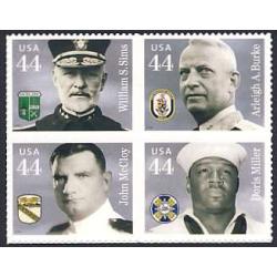 #4443a Distinguished Sailors, Block of Four