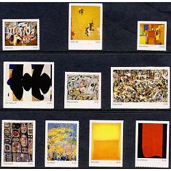 #4444a-j Abstract Expressionists, Set of Ten Stamps