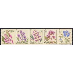 #4517a Herbs, Coil Strip of 5 Stamps