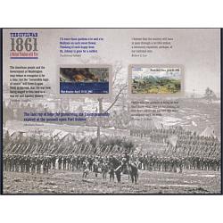 #4522-23 The Civil War 1861, Souvenir Sheet of 12 Stamps
