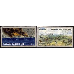 #4523a The Civil War 1861, Horizontal Pair