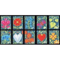 #4531-40 Garden of love, Set of Ten Stamps