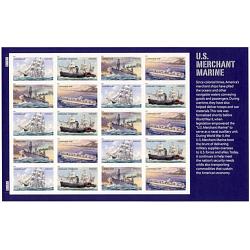 #4548-51 U.S. Merchant Marine, Souvenir Sheet of 20 Stamps