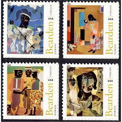 #4566-69 Art of Romare Bearden, Set of Four Singles