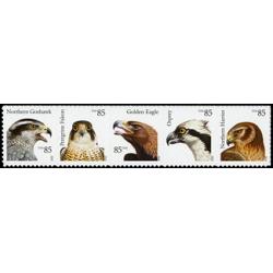 #4612a Birds of Prey, Strip of Five Stamps