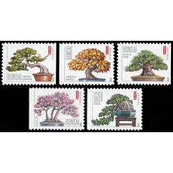 #4618-22 Bonsai, Set of Five Single Stamps