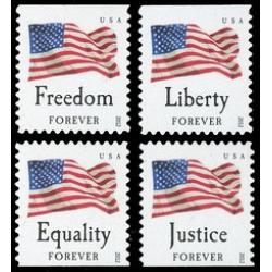 #4645-48 Four Flags, Set of Four Booklet Singles (Sennett)