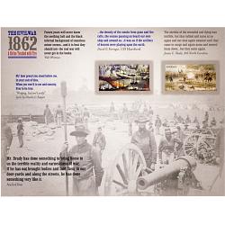 #4664-65 The Civil War 1862, Souvenir Sheet of 12 Stamps