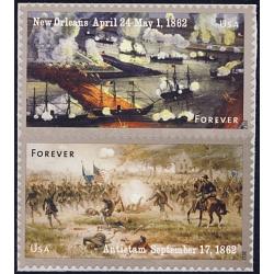 #4665a The Civil War 1862, Vertical Pair