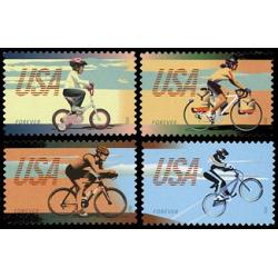 #4687-90 Bicycling, Set of Four Singles