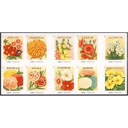 #4763a Vintage Seed Packets, Block of Ten Stamps
