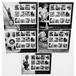 #4801 Building a Nation, Set of Five Different Souvenir Sheet Photographs