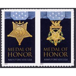 #4823d Medal of Honor Korea, Horizontal Pair (Dated 2014)