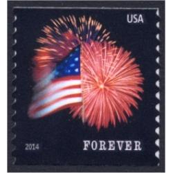 #4868 Fort McHenry Flag and Fireworks, Coil Die Cut 11 (Sennett)