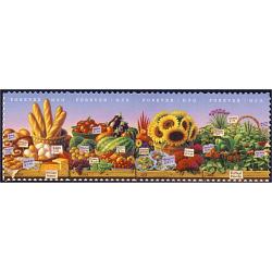 #4915a Farmer's Markets, Strip of Four