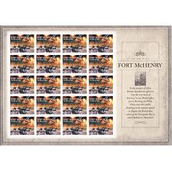 #4921 The War of 1812: Fort McHenry, Souvenir Sheet of 20 Stamps
