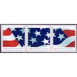 #4963a Stars & Stripes Presort Coil, Strip of 3