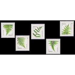 #4973a-4977a Ferns Forever 2015, Set of Five Singles, From 3K Roll