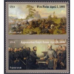 #4981a The Civil War 1865, Vertical Pair