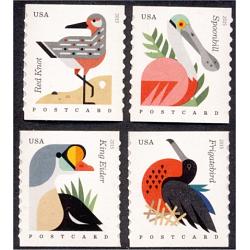 #4995-98 Coastal Birds, Set of Four Coil Singles